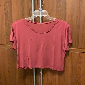 Maroon crop top